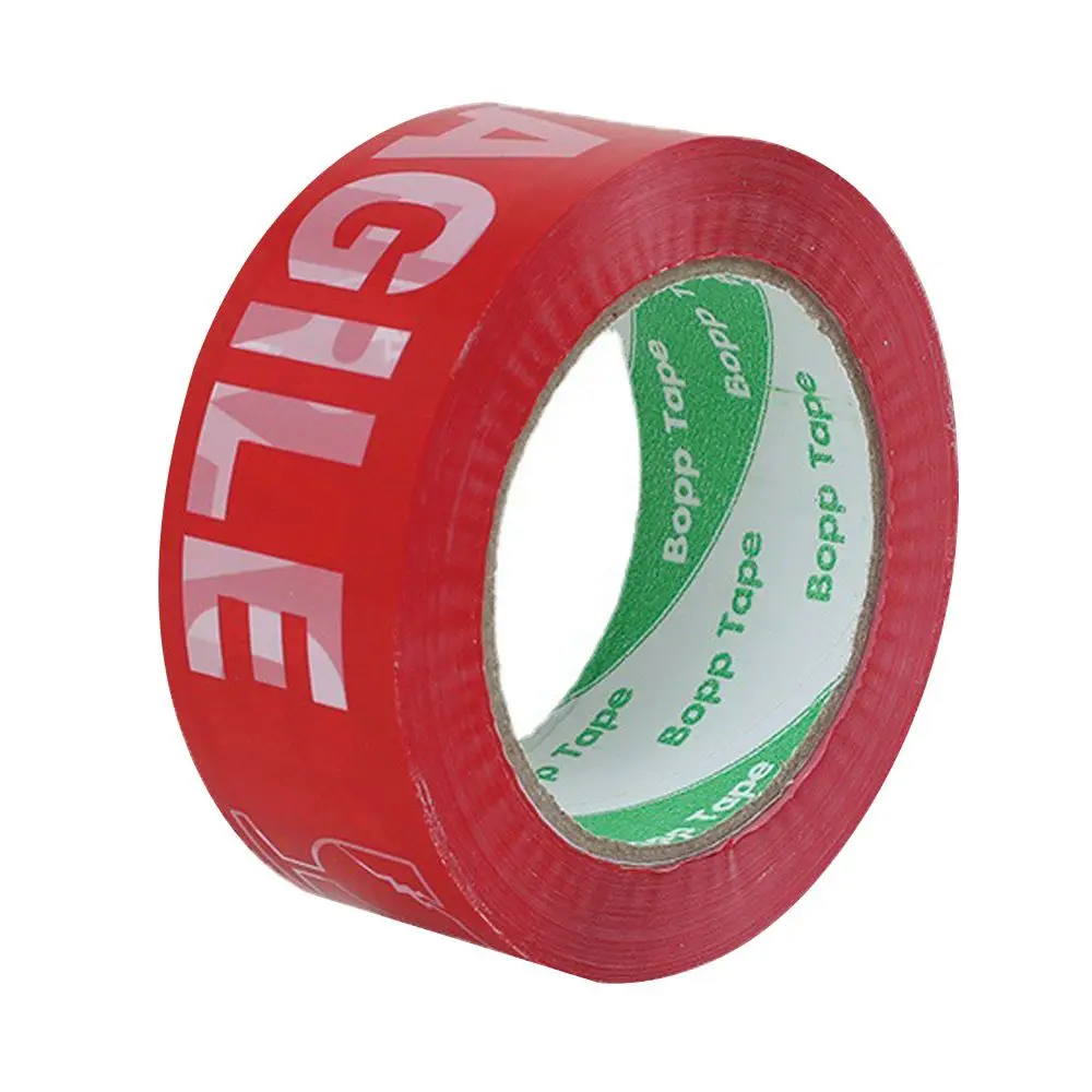 

Прочная красная логистическая клейкая лента для уплотнения картонных коробок, хрупкая предупреждающая лента