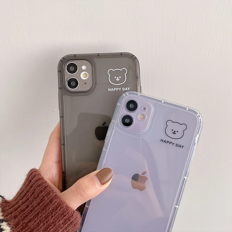 

Original TPU Luxury Transparent Case For Apple iPhone 11 12 Pro Max mini 7 8 Plus XR X XS MAX 11 Pro Shockproof Cover Phone Case