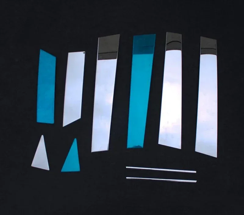 Стайлинг автомобиля накладка на окно наклейка колонку BC нержавеющая сталь