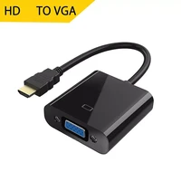 digital to analog hdmi compatible male to vga female video converter adapter cable 1080p hdtv monitor for laptop pc projector