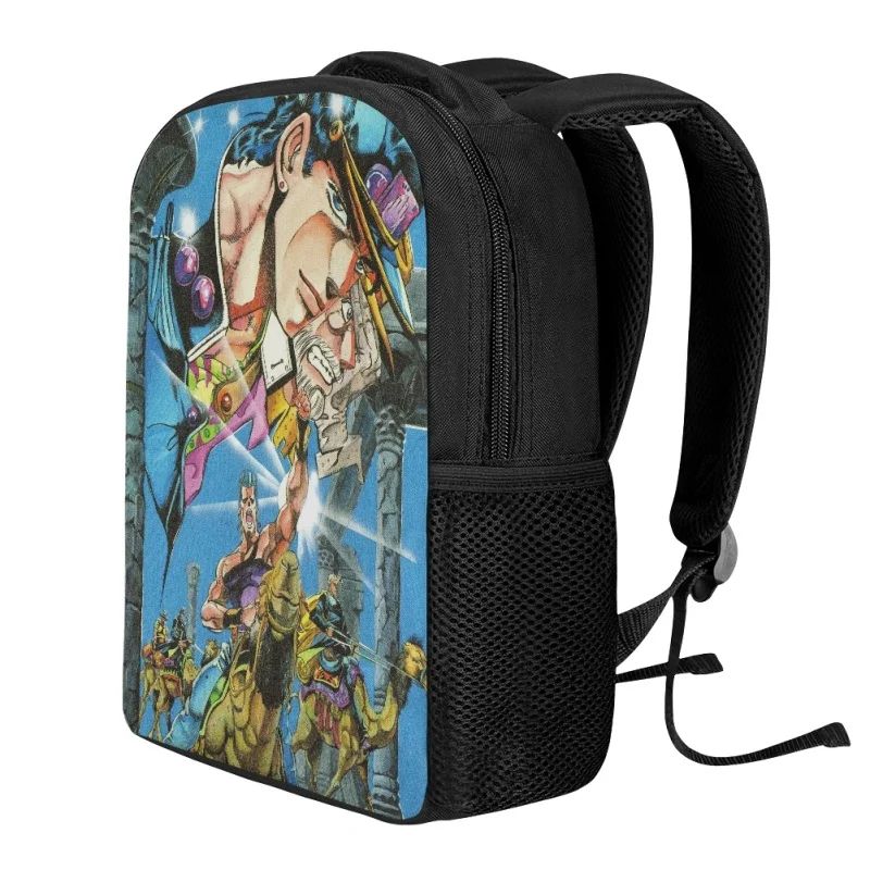 Twoheartsgirl Anime JoJo's Bizarre Adventure School Bags Set Primary Students Bookbag Back to School Kids Knapsack Pencil Bag
