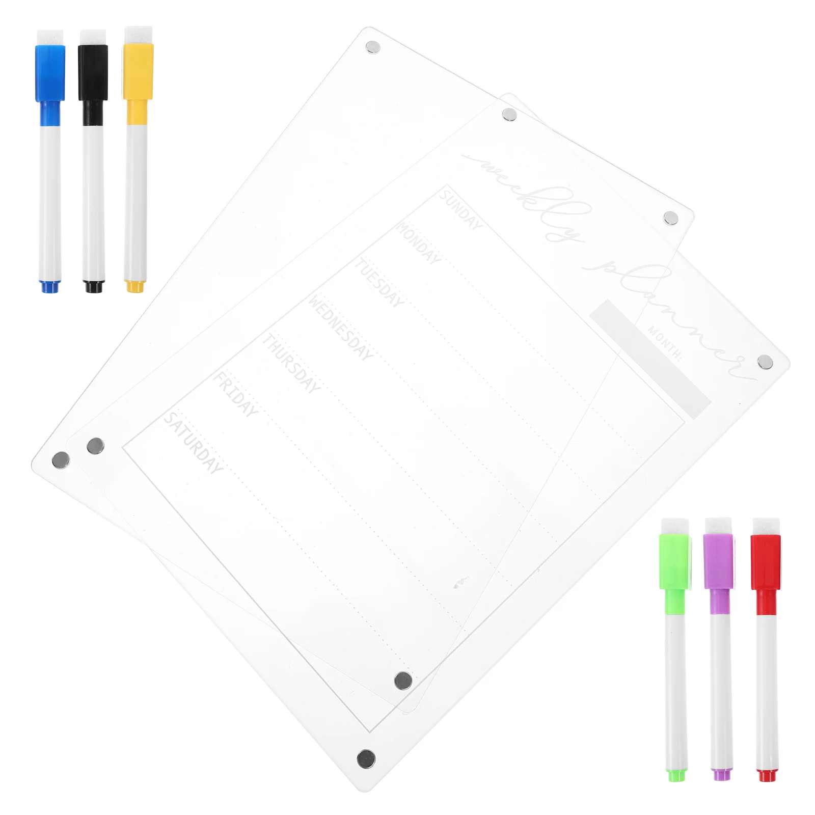 

Магнитный календарь, настенная доска, сухой стираемый холодильник, записная книжка, продуктовый список, магнитный акриловый