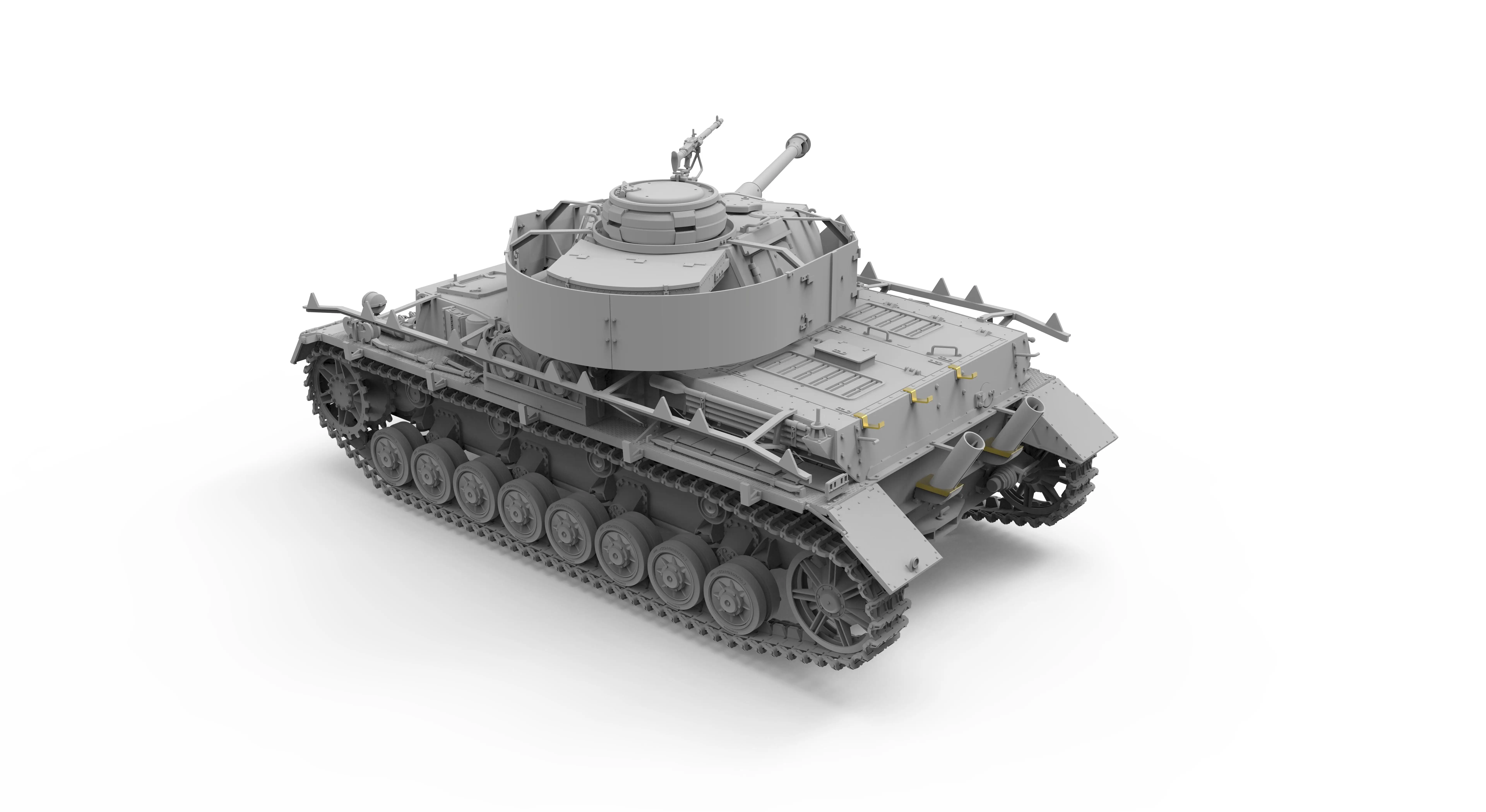 Бордюрная версия 1/35 Pz.Kpfw.IV Ausf.J Eaely/ Mid &amp Rail Way планшетный Ommr пластиковый комплект
