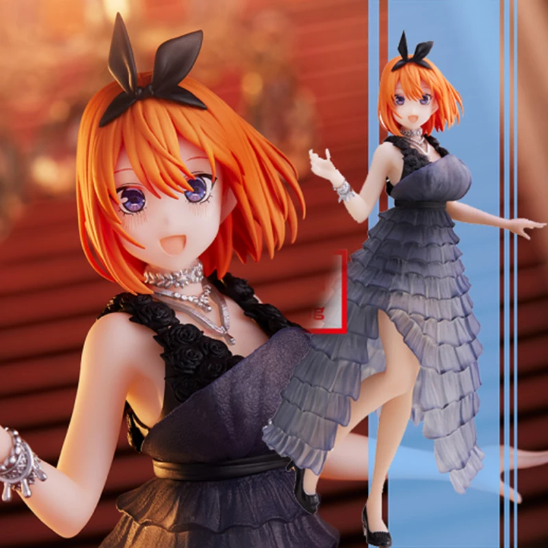 

100% Оригинальные аниме Kyunties The quintessence Quintuplets Nakano Yotsuba ПВХ экшн-фигурки коллекционные модели настольные куклы игрушки