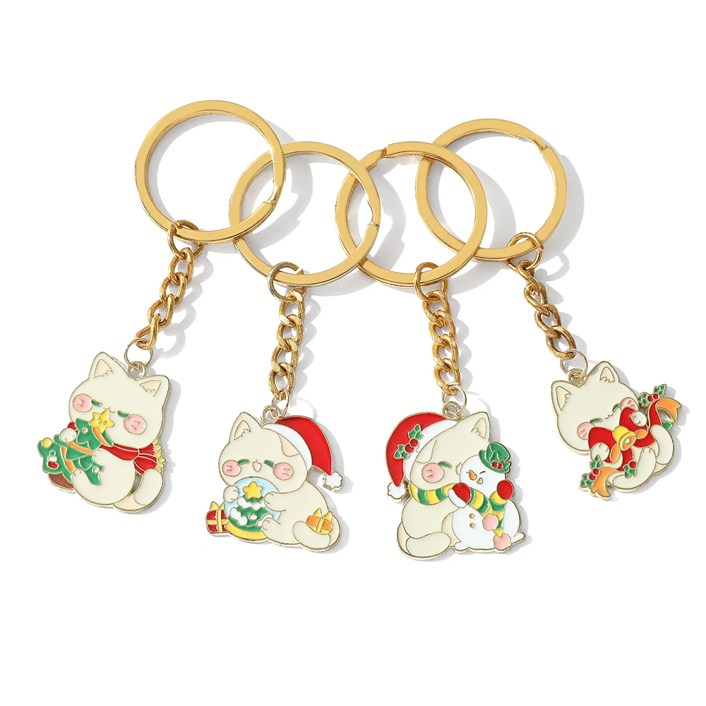 

Брелок для ключей с подвеской в виде кошки