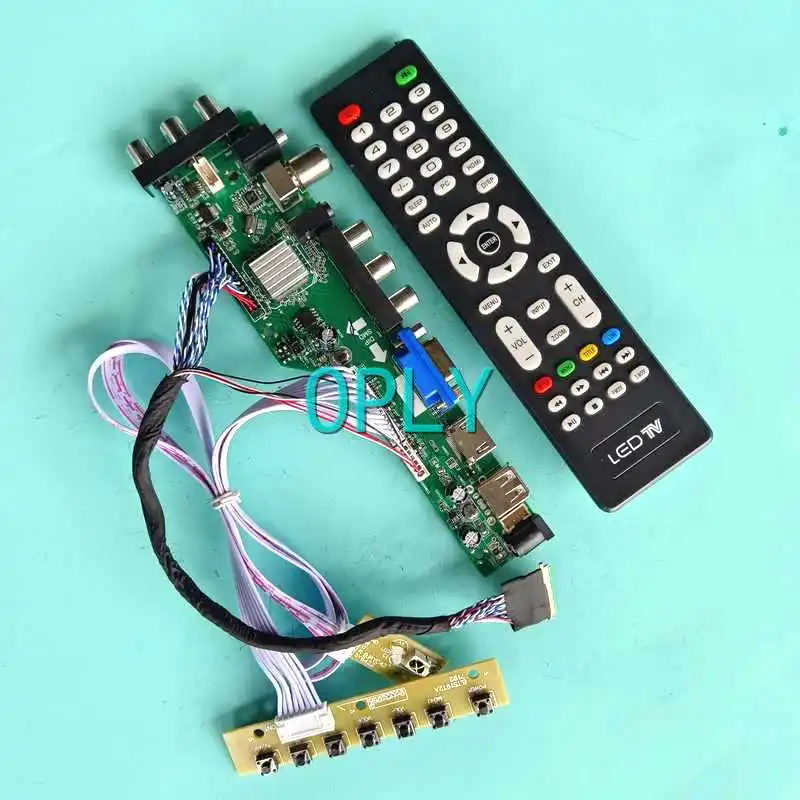 Экран для ноутбука B133XTN01.0 B133XTN01.5, DVB плата цифрового Драйвера USB AV RF LVDS 40 Pin 1366*768 HDMI-совместимый комплект VGA 13,3"