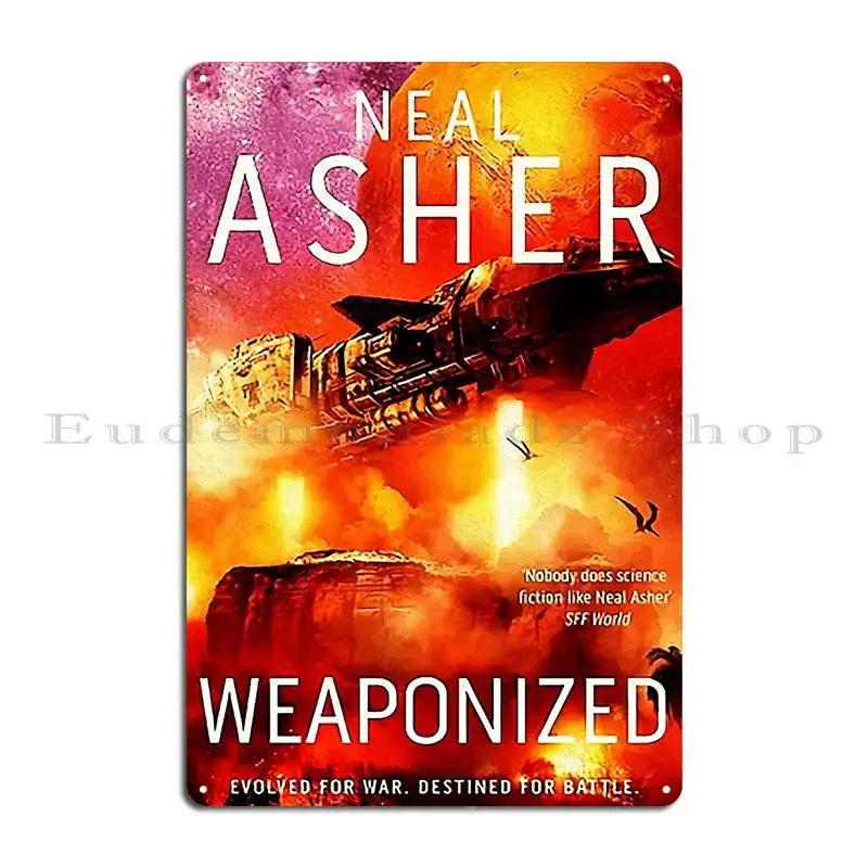 Металлическая вывеска Neal Asher настенный декор украшение дизайн клуба