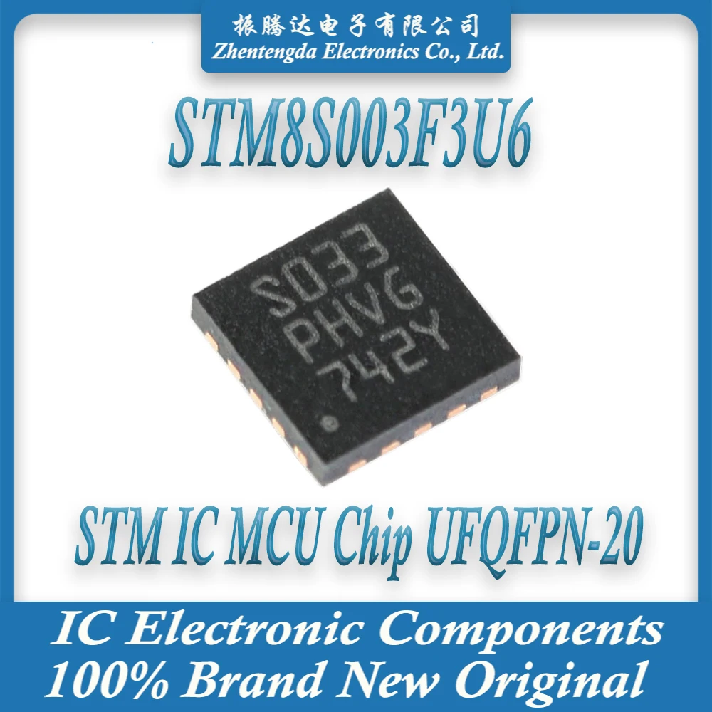 STM8S003F3U6 STM8S003F3 STM8S003F STM8S003 STM8S STM8 STM IC MCU Chip UFQFPN-20 | Электронные компоненты и