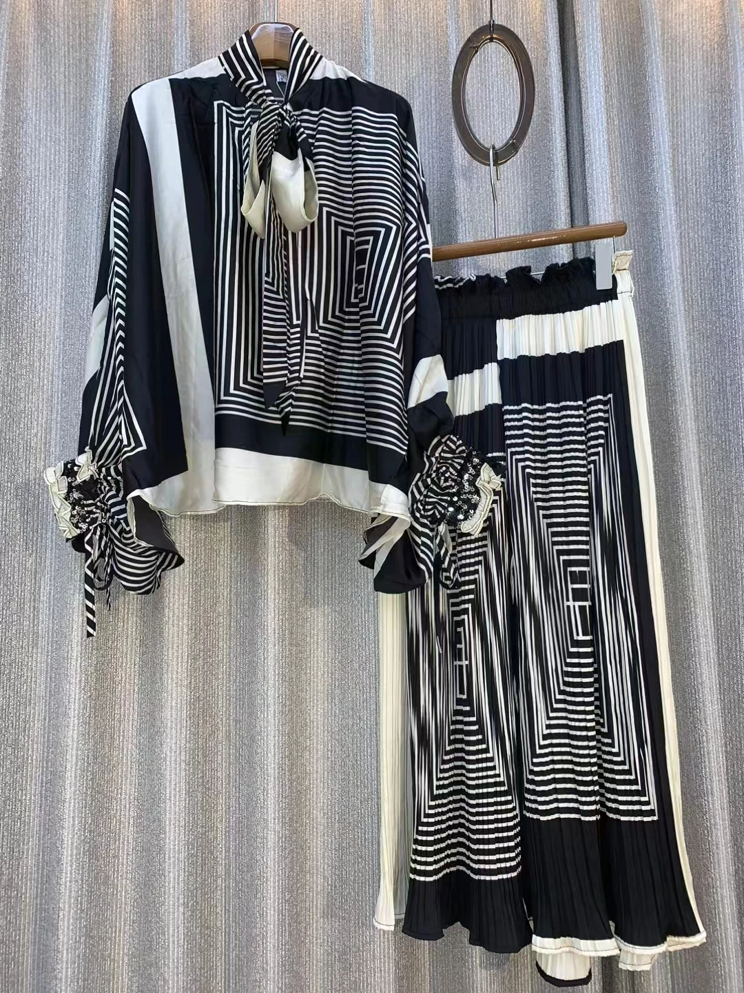 

Комплект из 2 предметов Jarlrysberg для женщин, топы, наряды, свободные рубашки, женские плиссированные широкие брюки с эластичным поясом, летняя мода 2023