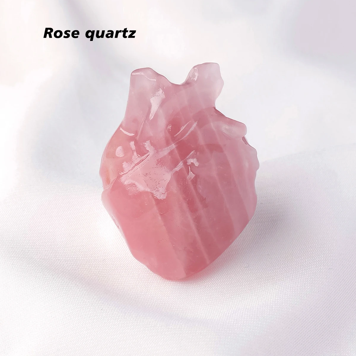 

Натуральный Розовый Кварцевый Кристалл В Форме Сердца, Целебный Кристалл, Коллекция Камней Фэн-шуй, Орнамент, Подарок Рейки
