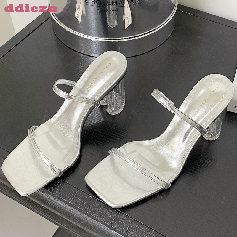 

Туфли-лодочки женские на высоком каблуке, повседневные Элегантные сандалии, сланцы, квадратный каблук, цвет РОЗОВЫЙ, лето, 2023