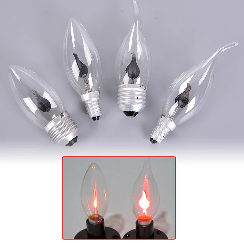 

E27 E14 LED Burning Candle Light Fire Effect Decorative Flame Flame Lamp Bulb