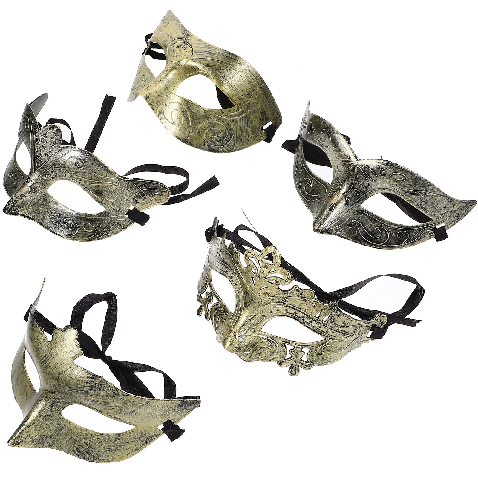 

25 Pcs Clothing Festival Adult Masks Costume Women Half Face Halloween Decor Party Masquerade Animal Plastic