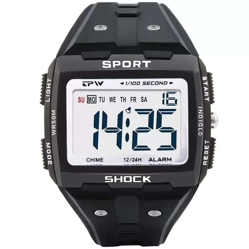 

to Read 50 Meter Water Resistent Men Digital Watch Outdoor Sport