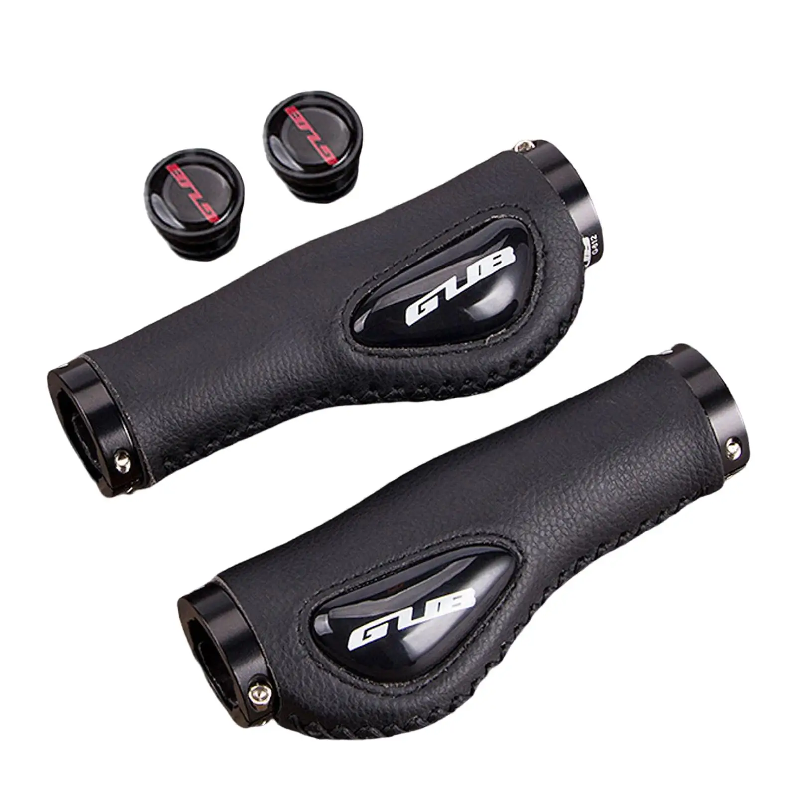 

Leather Bicycle Handlebar Grips Shock Absorbing for Mountain Road