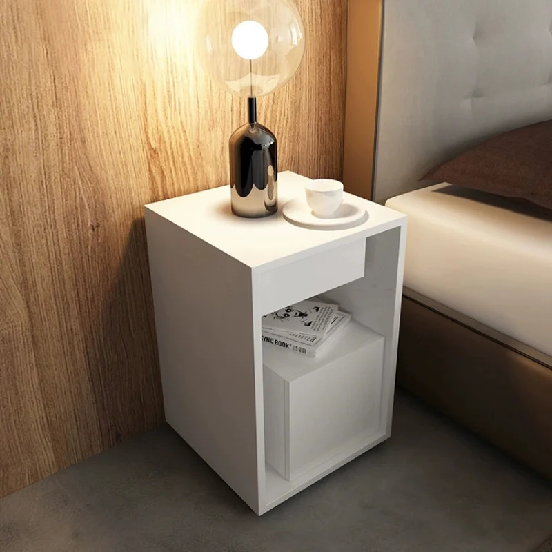 

Rectangle Modern Bedside Table White Sideboard Storage Bedside Table Bedroom Living Room Comoda Con Cajones Interior Decoration