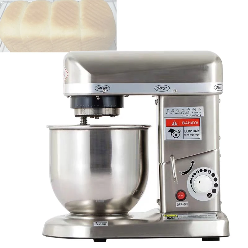 

IRISLEE Stand Mixer Stainless Steel Bowl Kitchen Food Blender Cream Egg Whisk Cake Dough Kneader Bread Maker