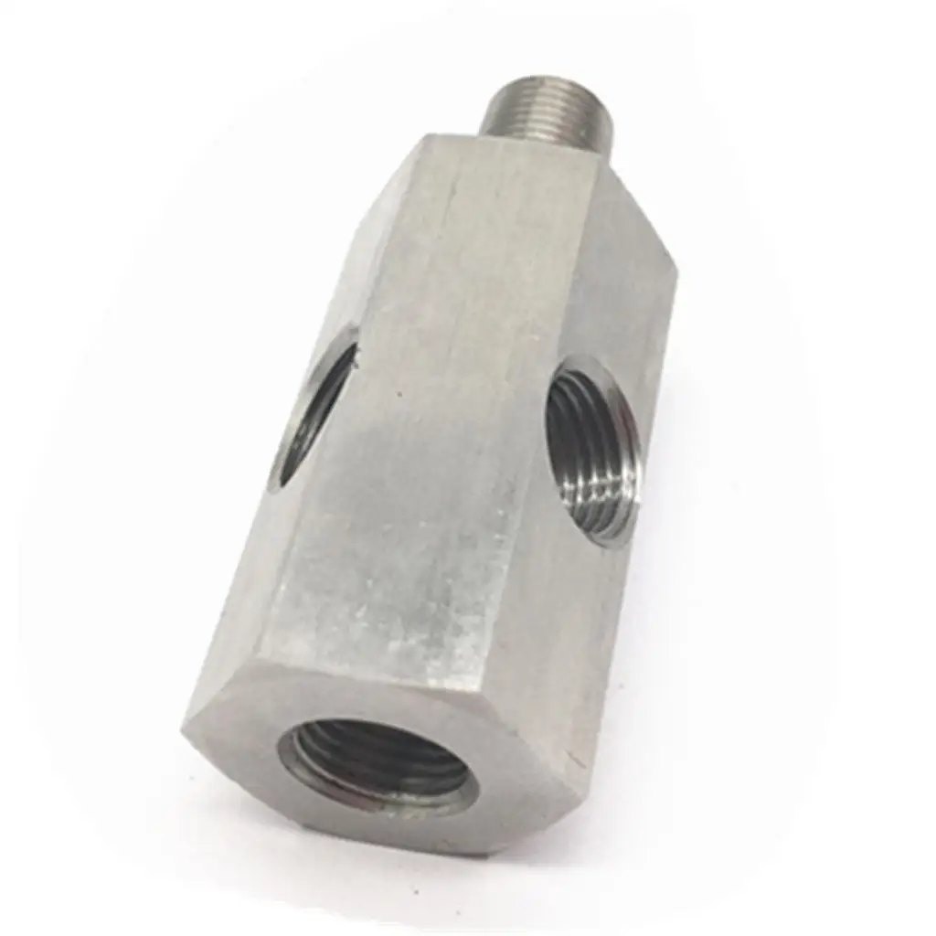 

Oil Pressure /8 '' NPT T Piece to NPT Adapter Supply Feed Line