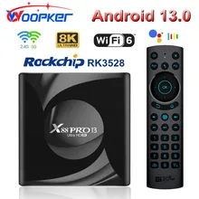 Woopker X88 PRO 13 스마트 TV 박스, 안드로이드 13 TV 박스, RK3528, 4GB, 64GB, 8K HD 미디어 플레이어, WIFI6 BT5 OTA 업그레이드 앱 스토어 셋톱 박스