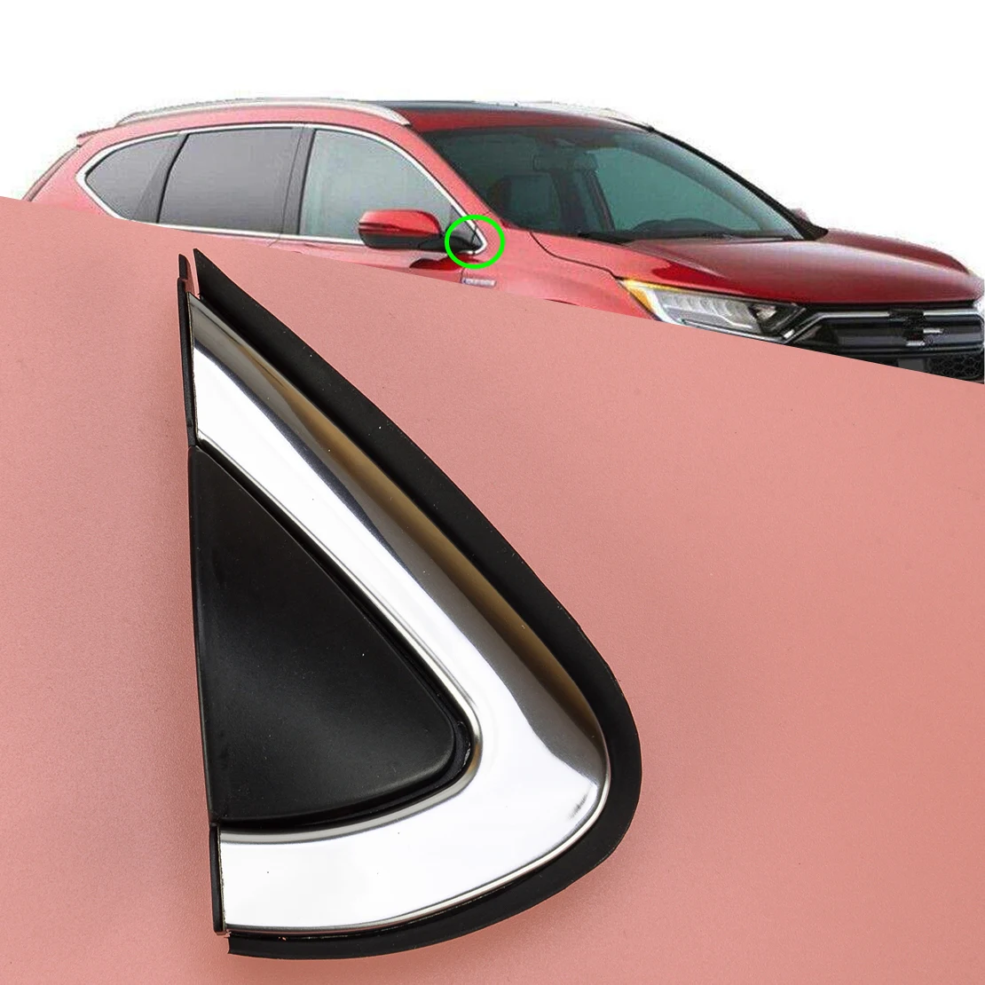 

Car Right Side Rearview Mirror Triangle Corner Cover Trim 75490TLA Fit For Honda CR-V CRV 2019 2020