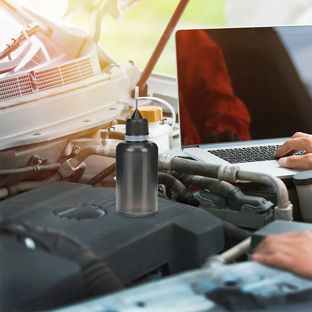 

10 Pcs Mouth Oil Bottle Plastic Squeeze Bottles Liquids Needle Nose Oiler Small Glue Applicator