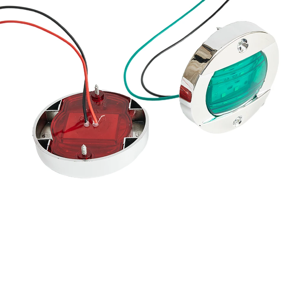 

2pcs Red Green Boat Navigation Light LED 12V Yacht Stern Signal Lamp Marine Lights Trailer Truck Clearance Side Light
