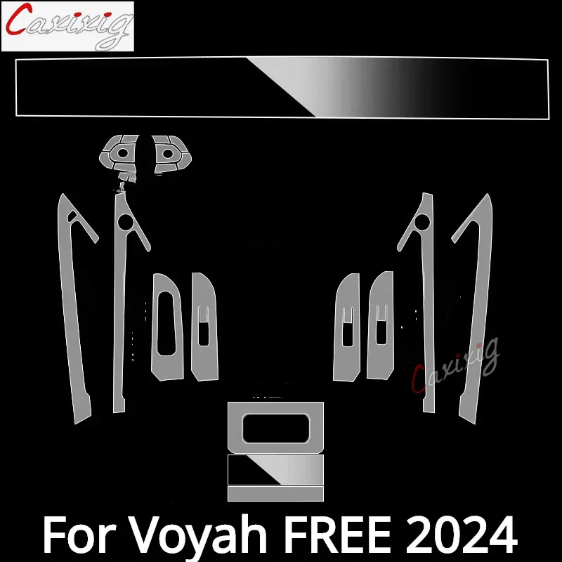 

Аксессуары для салона автомобиля Voyah FREE 2024, прозрачная пленка из ТПУ, панель переключения передач, центральная консоль, устойчивая к царапинам, установка