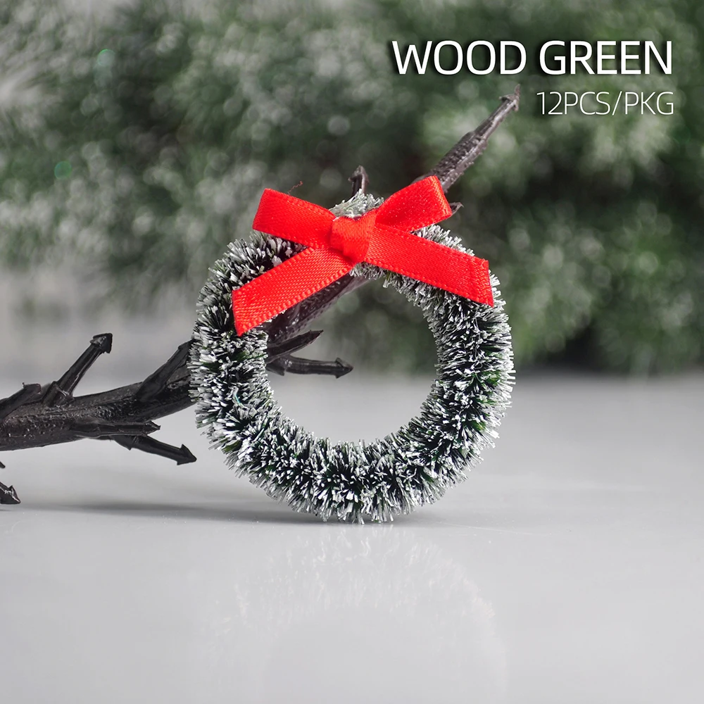 

Рождественские венки из пластика, набор из 12 штук