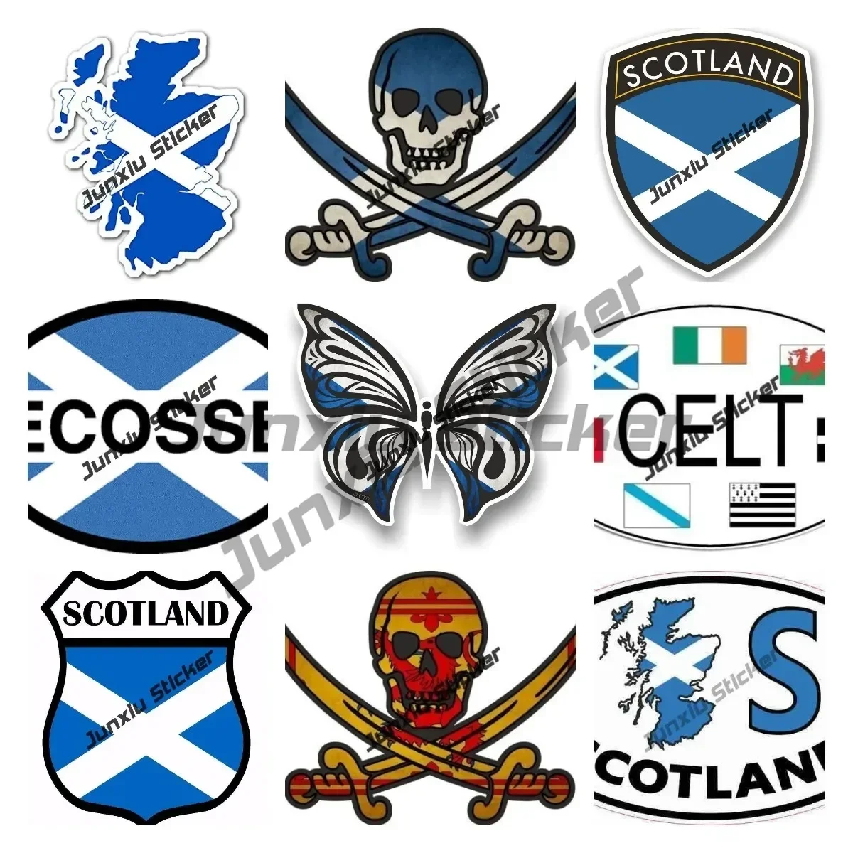 Виниловая наклейка с флагом Шотландии гербом шотландская щитом салата флаг SCO