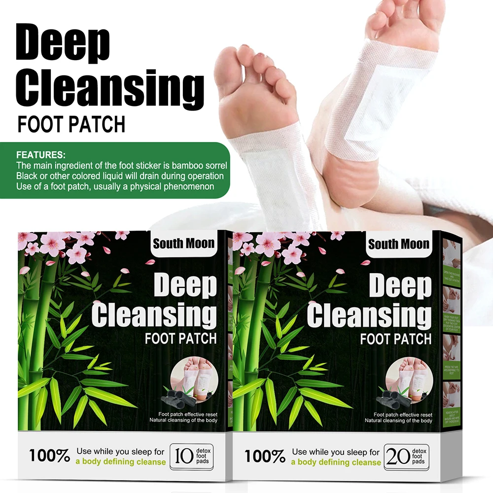 

10/20pcs Detox patch deep cleansing foot patch Natural Herbal Stress Relief detoxification Feet Pads Body Toxins Feet Slimming