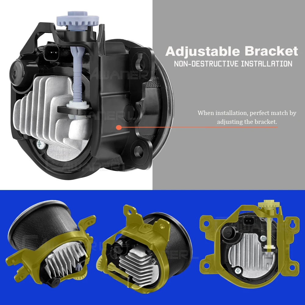 2 шт. улучшенная противотуманная фара в сборе для Suzuki joinler MR31S MR41S 2014-2020 30 Вт лм