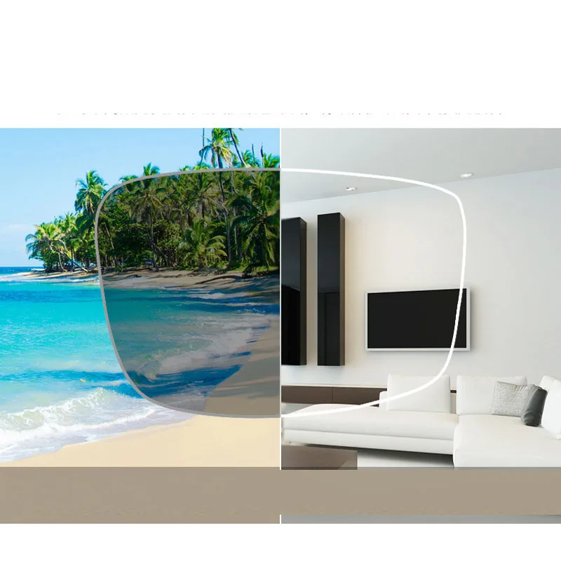 Квадратные антибликовые фотохромные прогрессивные очки для чтения с защитой от