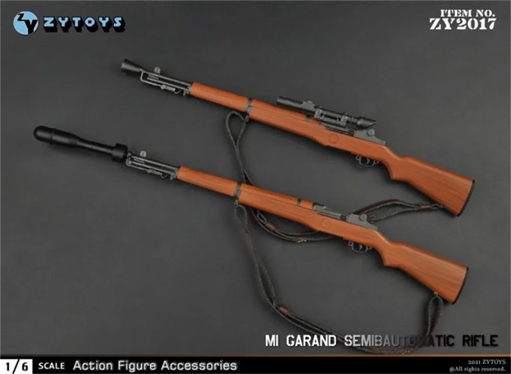 

Scale 1/6th ZYTOYS ZY2017 WWII Series War Battle M1 Garand Weapon Can't Be Fired Model For Doll Action Accessories