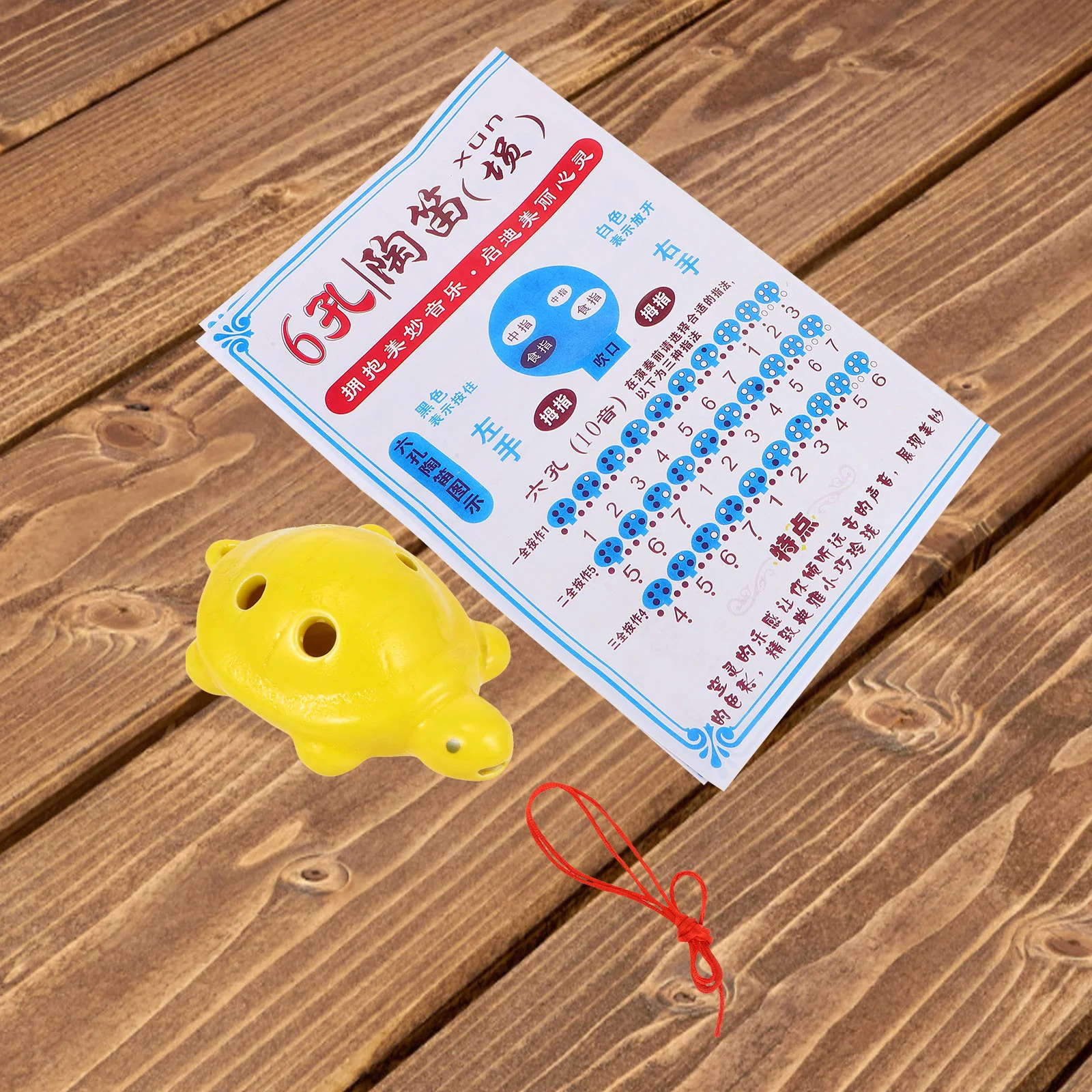 6-луночная флейта-окарина белая фарфоровая портативная интерактивная игрушка в