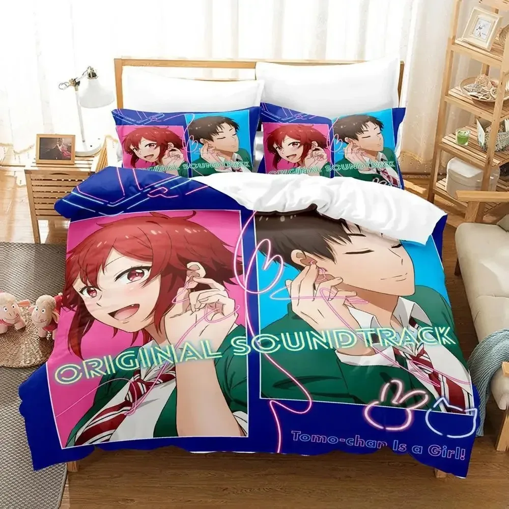 2024 Bed Sheet Set Tomo-chan Is a Girl! Bedding Single Twin Full Queen King Size Adult Kid Bedroom Duvet cover Sets