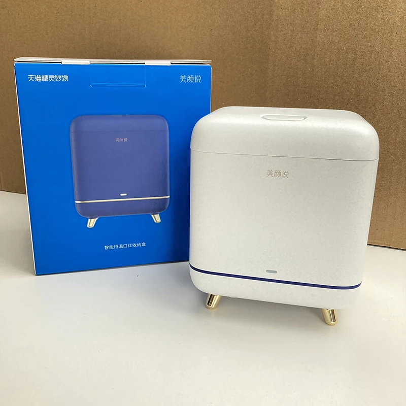 

Интеллектуальный ящик для хранения губной помады с постоянной температурой, Домашний Настольный пылезащитный ящик для хранения, сетка для ...