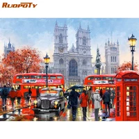 ruopoty 60x75cm painting by numbers handpainted kit picture paint scenery drawing by numbers artwork kill time home decor