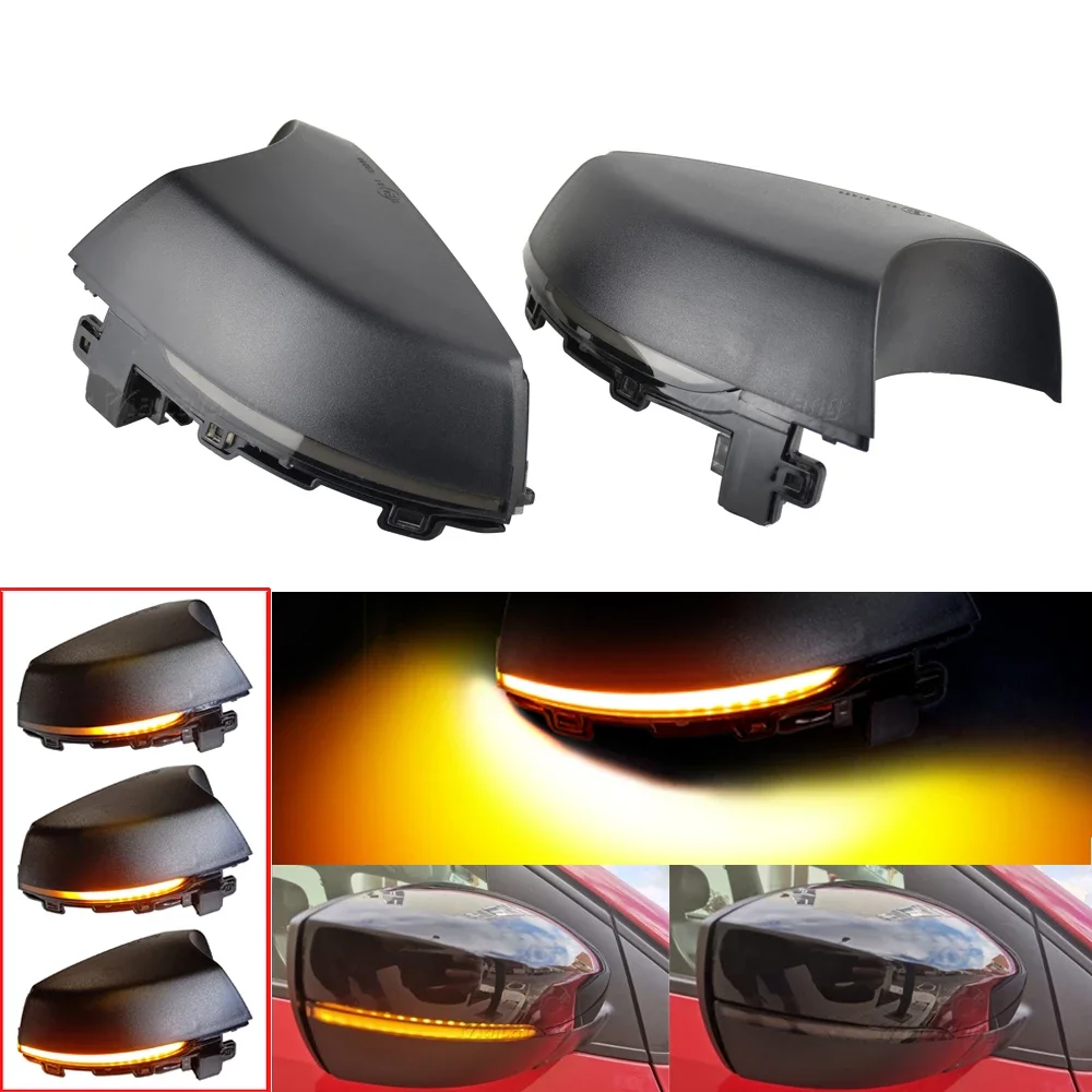 

For Volkswagen VW Polo MK5 6R 6C 2009 -2017 Dynamic Turn Signal LED Side Rearview Mirror Indicator Blinker Sequential Light