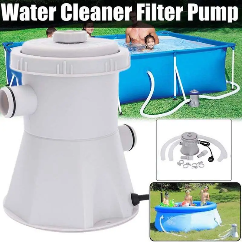 

Swimming Pool Electric Filter Pump For Above Ground Portable Pools Cleaning Tool Swimming Pool Accessories