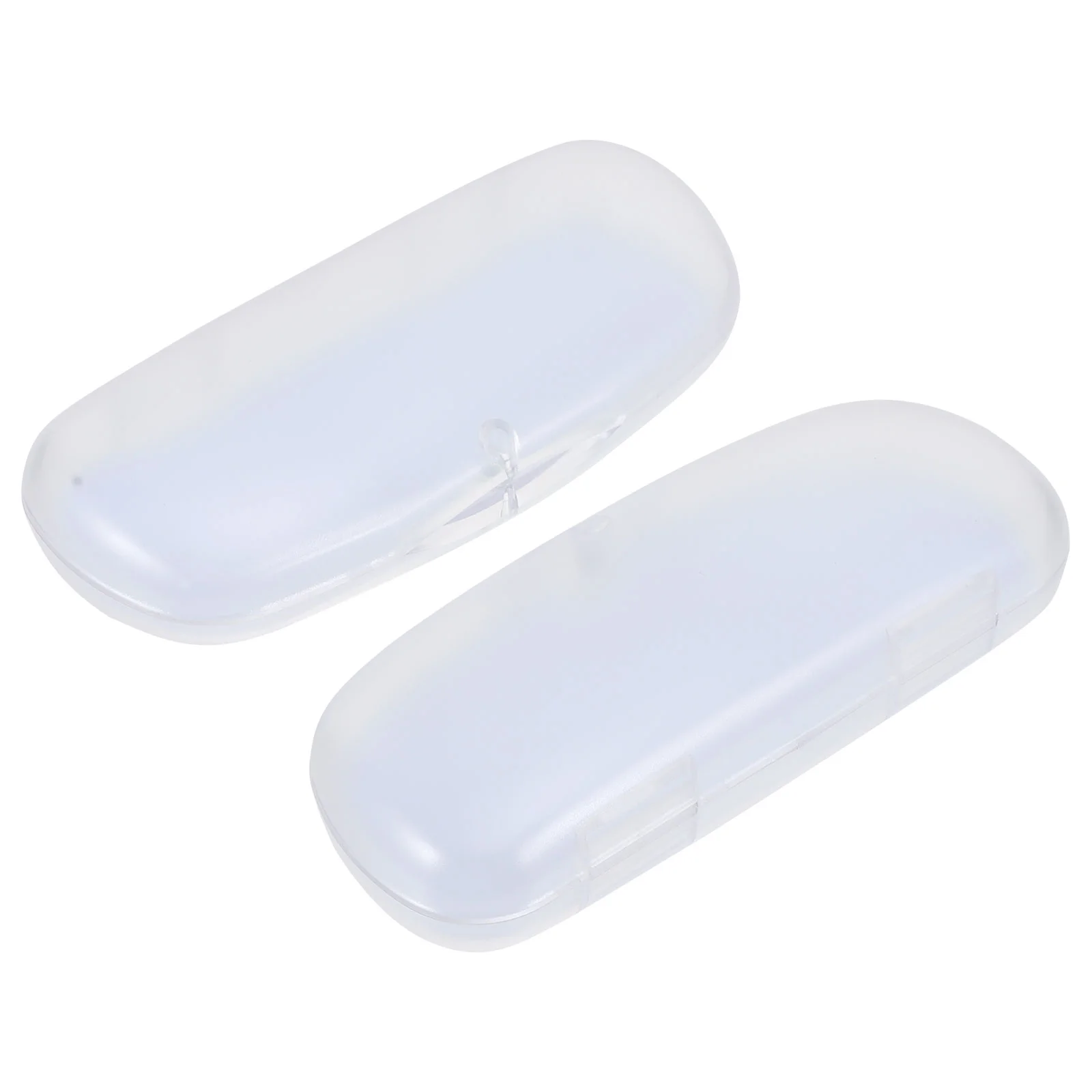 

2 Pcs Glasses Case Plastic Terrarium Eyeglasses Cases PVC Hard Shell Holder Sunglasses Bag Man For