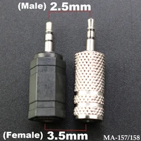 3 poles stereo 2 5mm male plug to 3 5mm female jack socket 2 5 to 3 5 audio connector headphone wire connector
