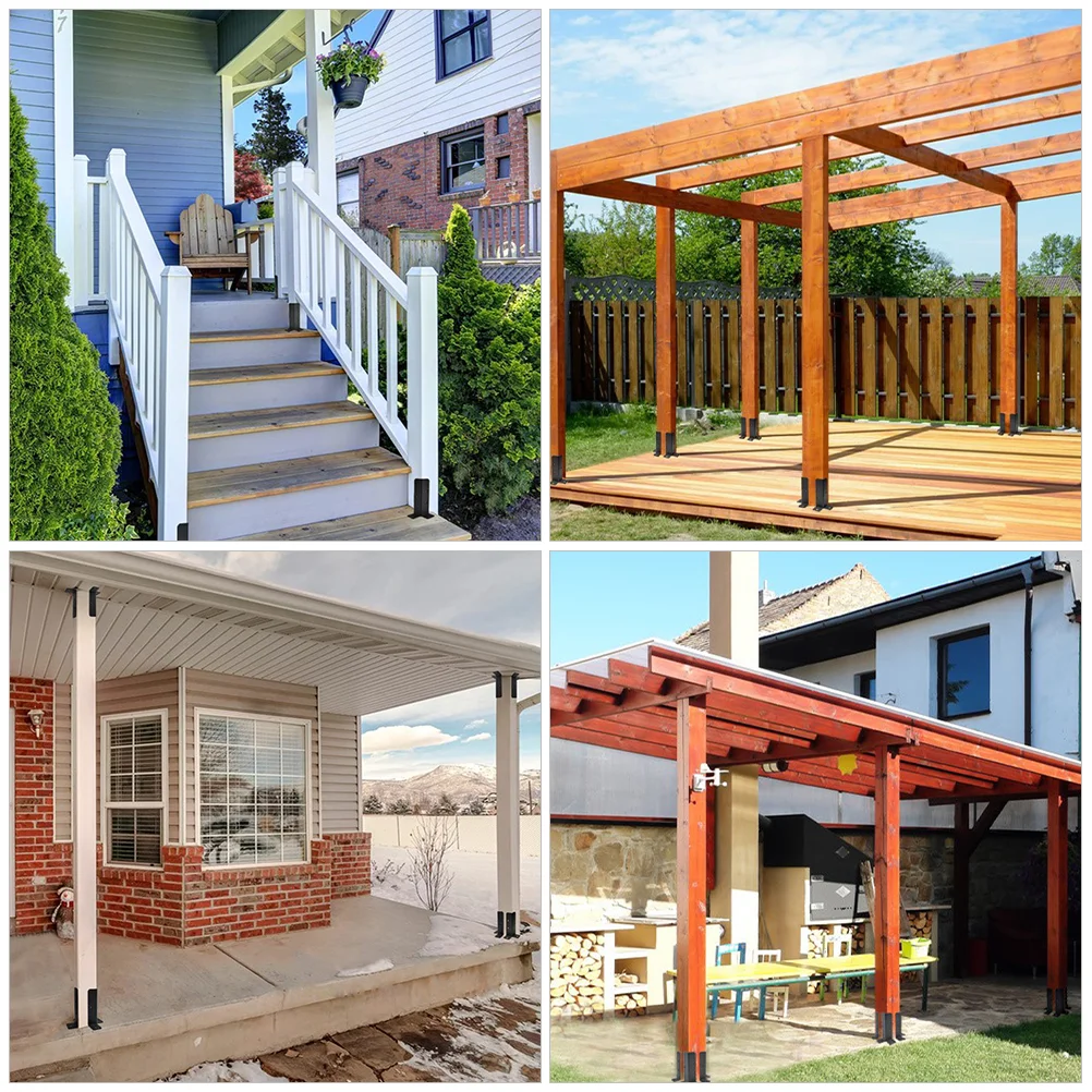 4 шт. крепежный кронштейн для патио комплект забора перголы установка почтового