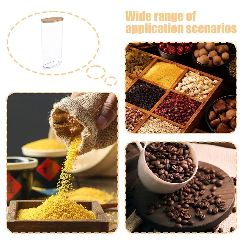 Герметичный контейнер для риса хранения зерен пищевого класса прозрачная
