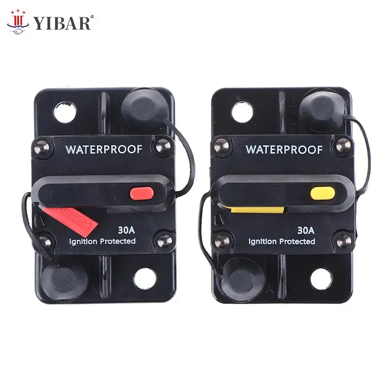 

30A 40A 50A 60A 80A 100A 150A 200A 250A 300A AMP Circuit Breaker Fuse Reset 12-42V DC Car Boat Auto Waterproof