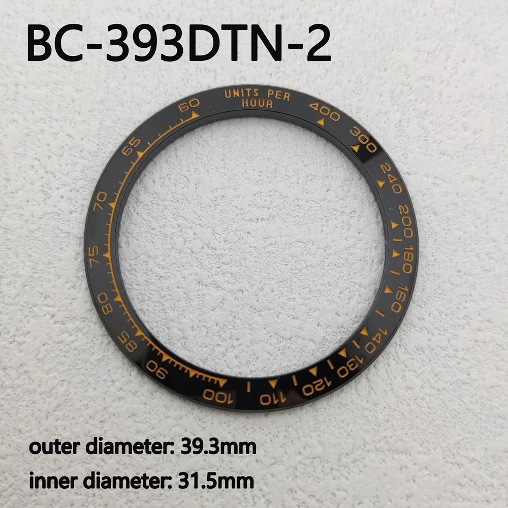Daytona Bezel Sloped Metal Ceramic Bezel Insert 39.3*mm*31.3mm For Daytona Watch Parts