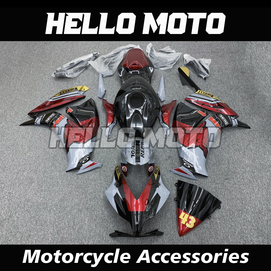 

Комплекты обтекателей, подходят для Fireblade CBR1000RR 2012 2013 2014 2015 2016 SC59/12 CBR1000 RR, комплект кузова