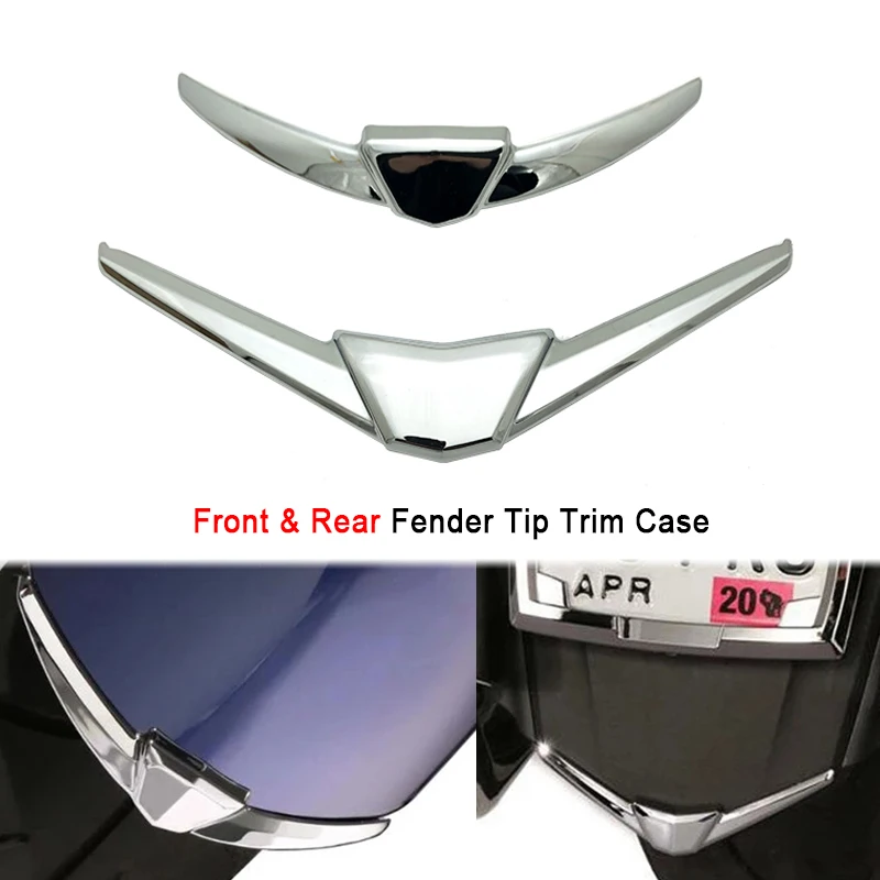 

Chrome Motorcycle Front and Rear Fender Tip Trim Case For Honda Goldwing 1800 GL1800 F6B Gold wing GL 1800 2018-2022 2020 2021