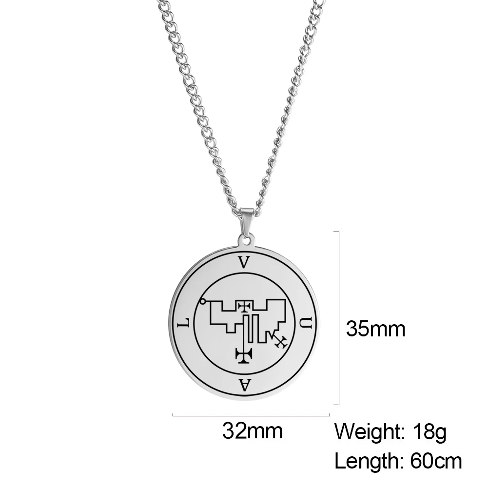 Мужское ожерелье LIKGREAT из нержавеющей стали Малый ключ короля Соломона