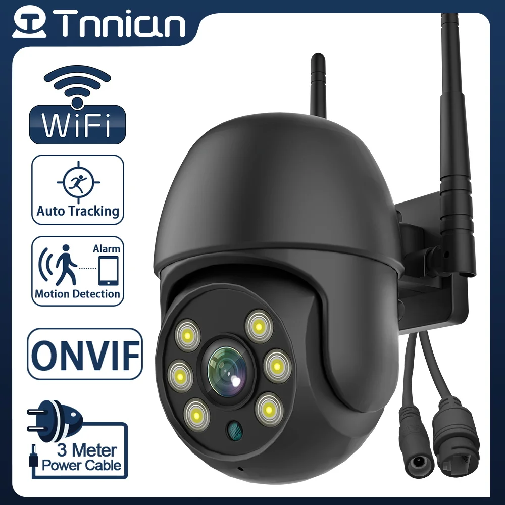 

Tnnian 3MP 5X Digital Zoom Wifi Camera 1080P Motion Detection Alarm Automatic Tracking Color Night Vision IP Camera Camhi Pro