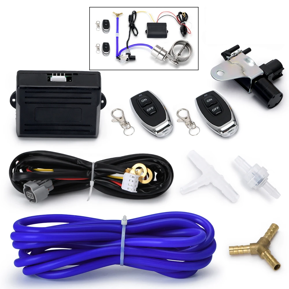 

Modified cars 2.5" 63mm 3" 76mm Eletric Exhaust Cutout Controller Valve Wireless Switch Remote